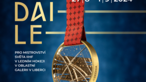 Skleněné medaile z hokejového Mistrovství světa CRYSTAL VALLEY WEEK 2024 - Oblastní galerie Liberec